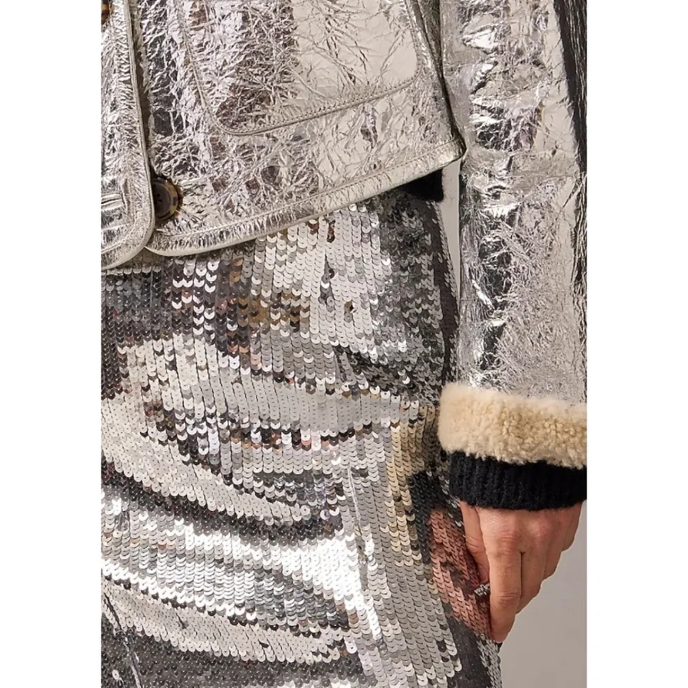 NWOT J.Crew Collection sequin slip skirt